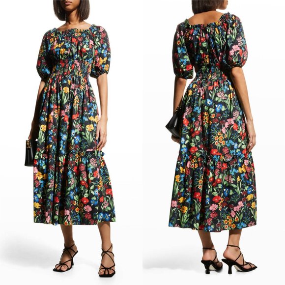Cara Cara Mimi Dress Floral Garden Black - Picture 2 of 16